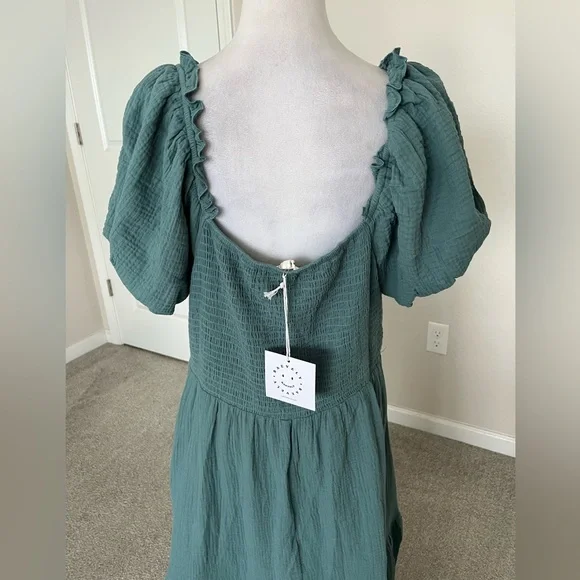 NWT Baevely Green Boho Maxi Dress Size 1X - Picture 8 of 11